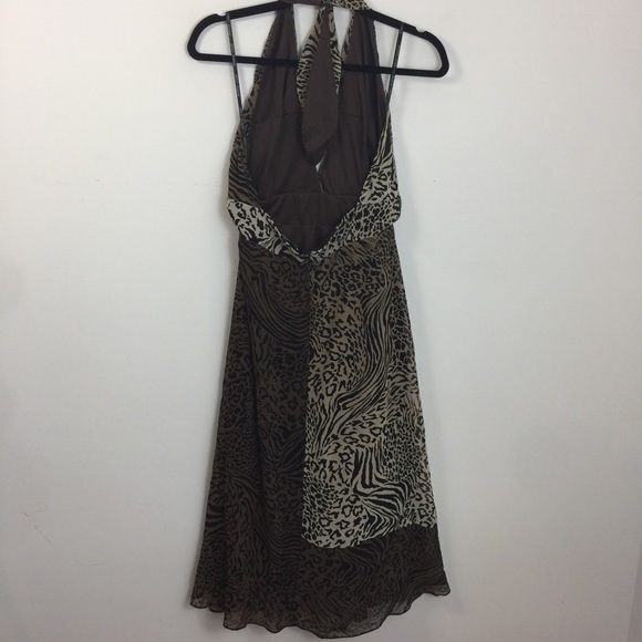 Betsey Johnson Leopard Halter Neck Mini Dress - Picture 4 of 8